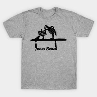 Jones Beach Art Deco Sign - Do Not Dress On Beach T-Shirt